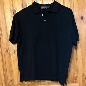 Ralph Lauren Black Polo Shirt Purple Label